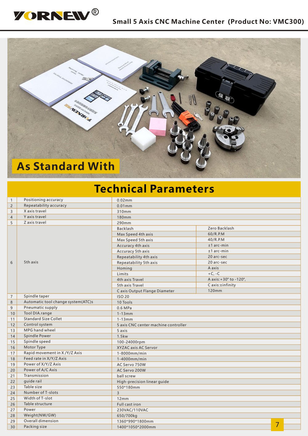 Small 3-axis CNC Machine Center Catalog